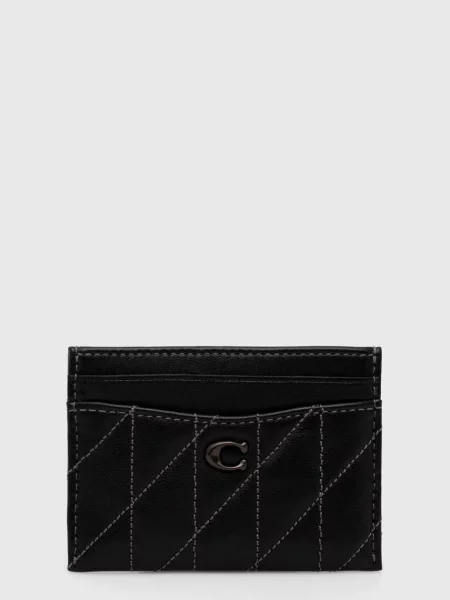 Coach portofel Essential Card Case negru