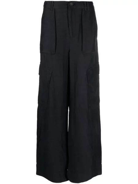 Pantaloni Vince de in cu picior lat albastru