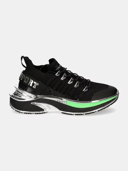 Sneakersy Plein Sport skórzane czarne