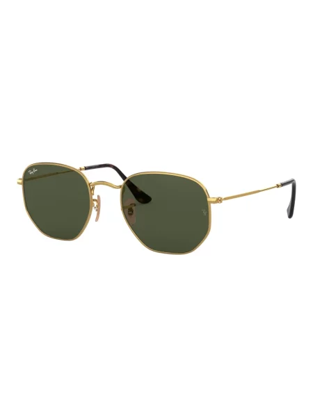 Lniane okulary przeciwsłoneczne Ray-ban żółte