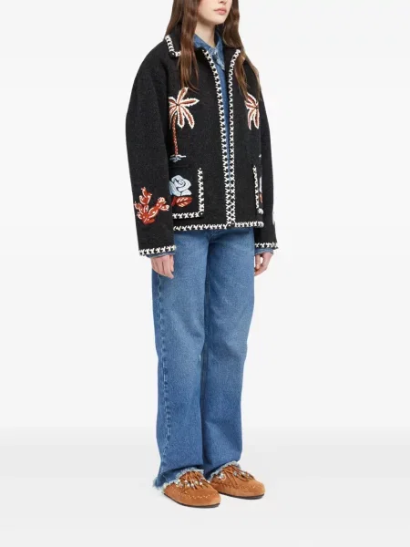 Geacă Alanui cu broderie gri