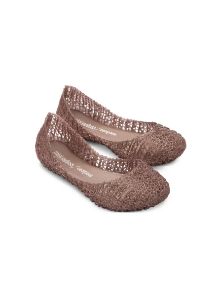 Balerinki dziecięce Mini Melissa brązowe