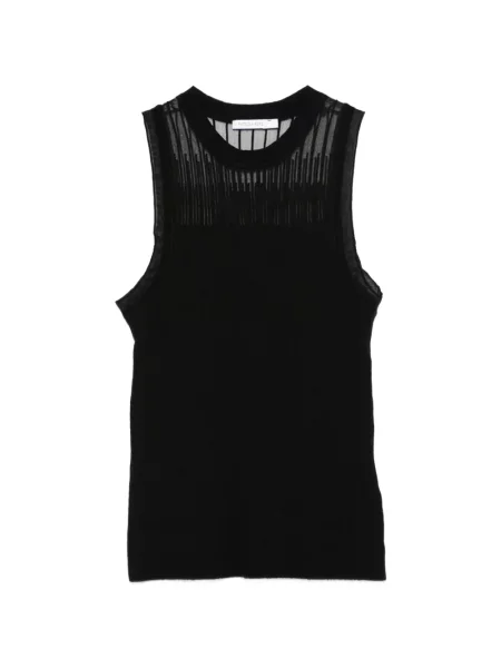 Top Patrizia Pepe tricotate transparente negru