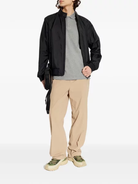 Polo Moncler cu dungi gri