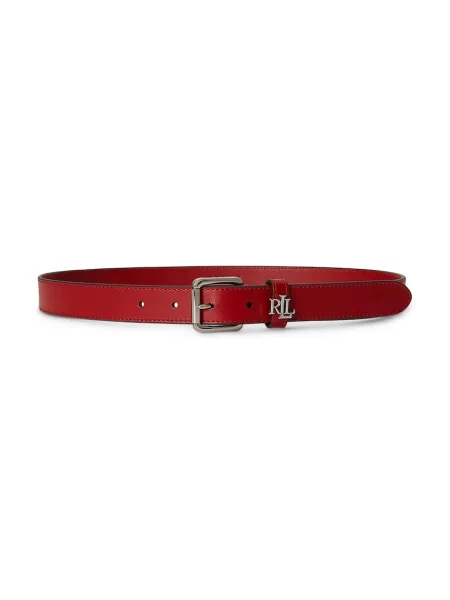 Lauren Ralph Lauren curea pentru femei din piele roșu