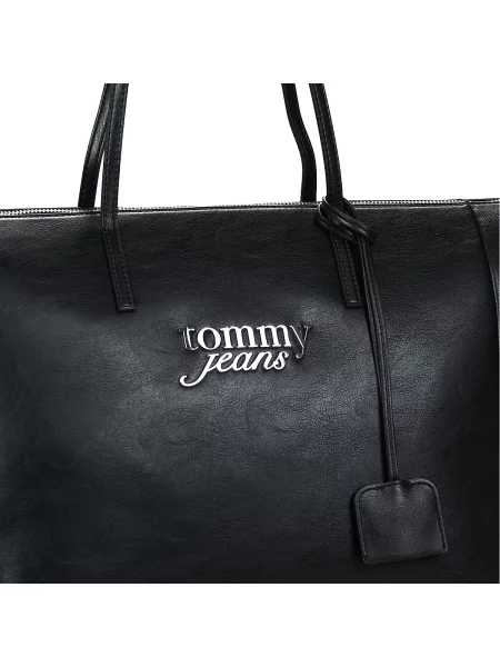 Shopper kabelka Tommy Jeans černá