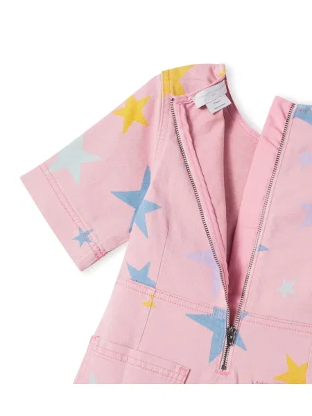 Gyerek denim ruha Stella Mccartney rózsaszín