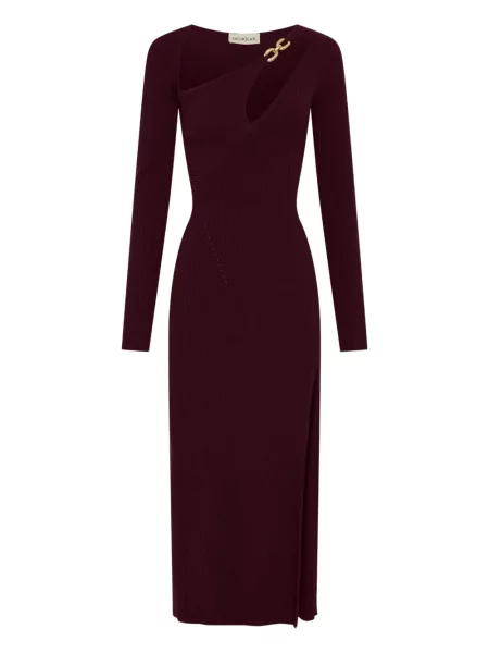 Rochie midi Nicholas până la genunchi de costum roșu