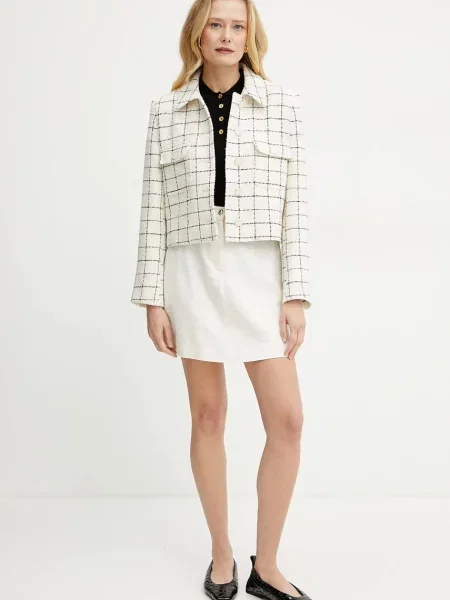 Marella spódnica Emme by Marella mini prosta beżowy