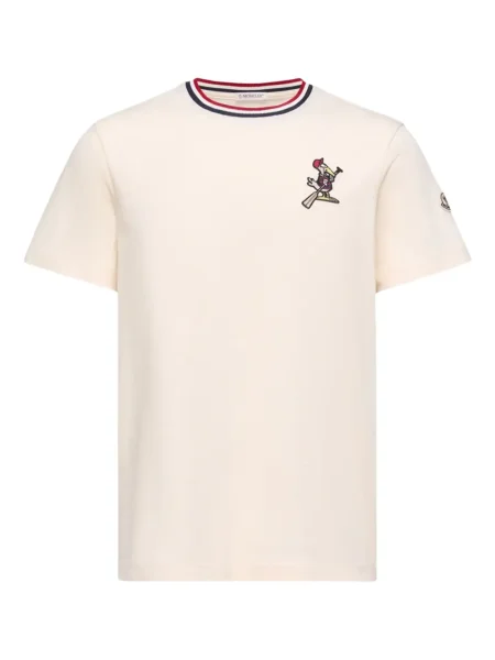 Tricou Moncler cu dungi alb