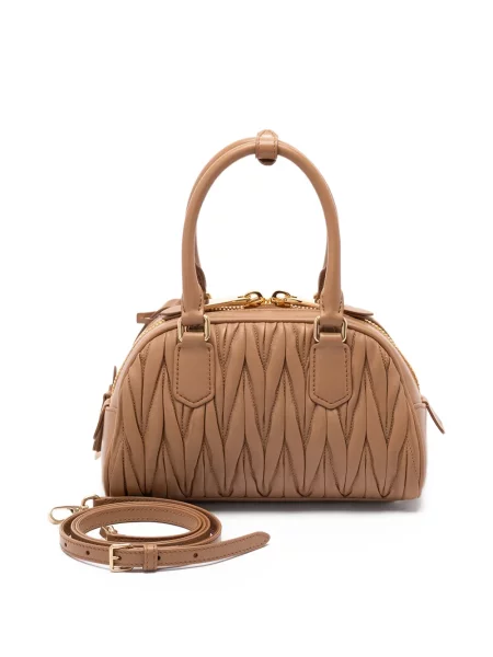 Bőr shopper táska Miu Miu