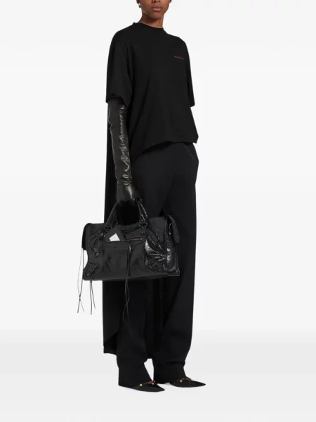 Tricou Balenciaga cu imagine negru