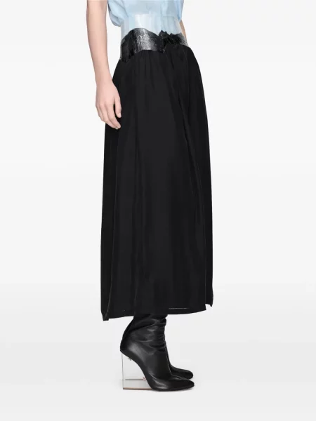 Fustă midi Maison Margiela negru