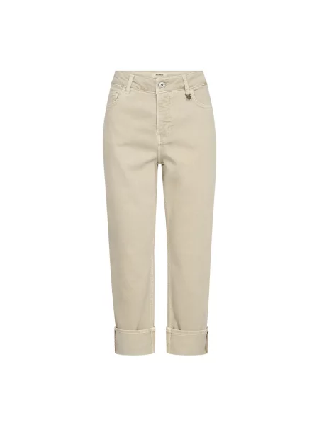 Mos Mosh Jeansy Straight Mmcolorado beige beżowe