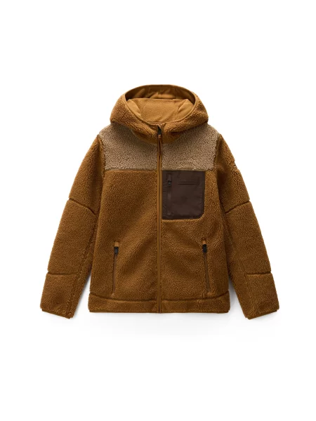 NAPAPIJRI Jachetă fleece YUPIK ombră / brocart / închis maro