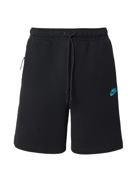 Nike Sportswear Pantaloni TCH FLC albastru aqua negru