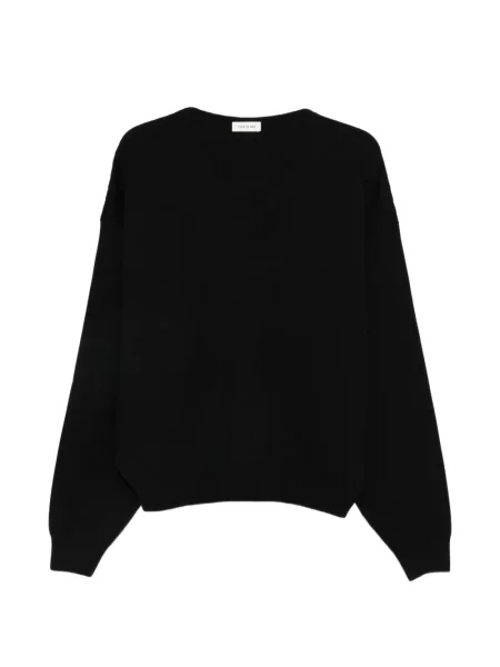 Pulover Fear Of God cu guler henley negru