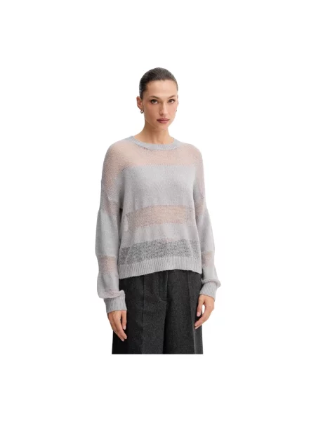 Sweter Patrizia Pepe wełniany szary