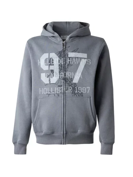 HOLLISTER Hanorac MALLCORE gri / gri deschis / negru / murdar alb