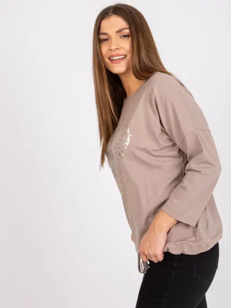 Blúzka Fashionhunters béžová
