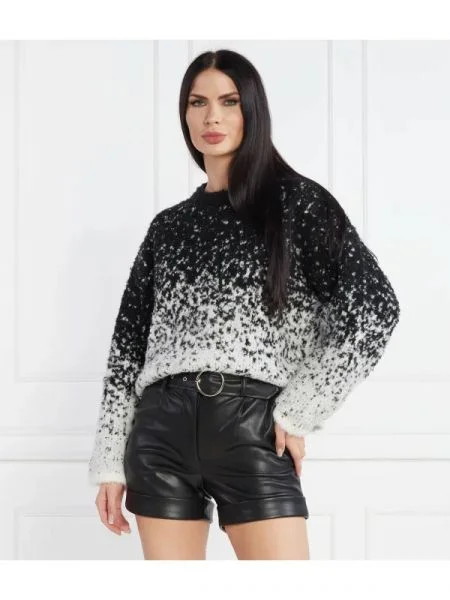 Silvian Heach Pulover cu adaos de lână negru