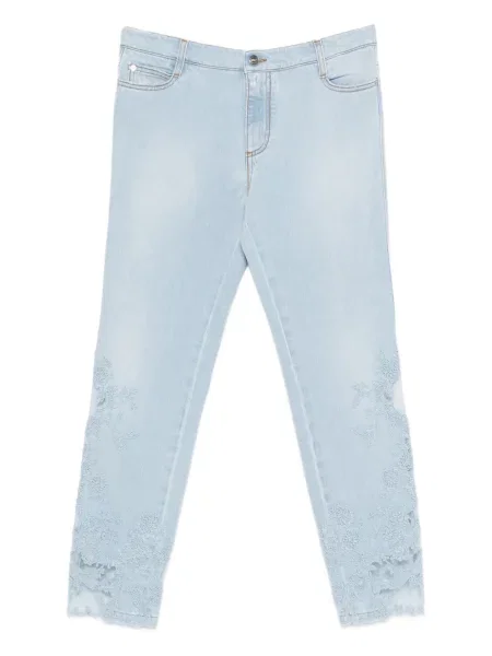 Blugi Ermanno Scervino din dantelă albastru