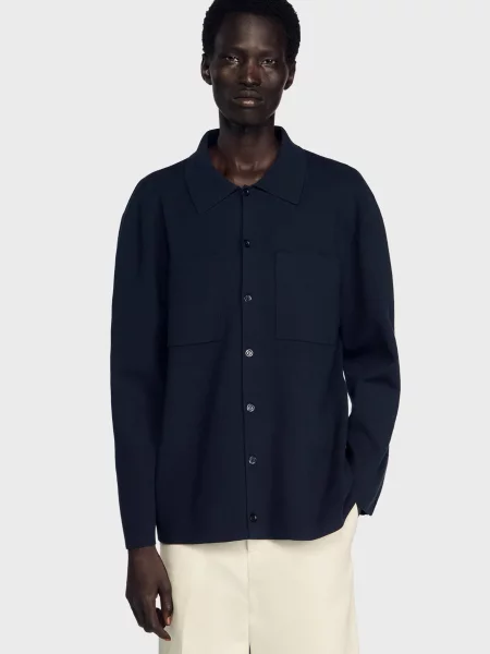 Кардиган Sandro синий