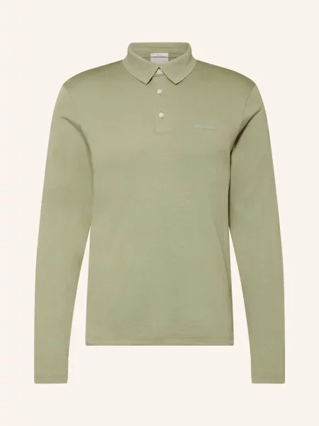 Calvin Klein Žerzejová Polokošile Slim Fit světle zelená