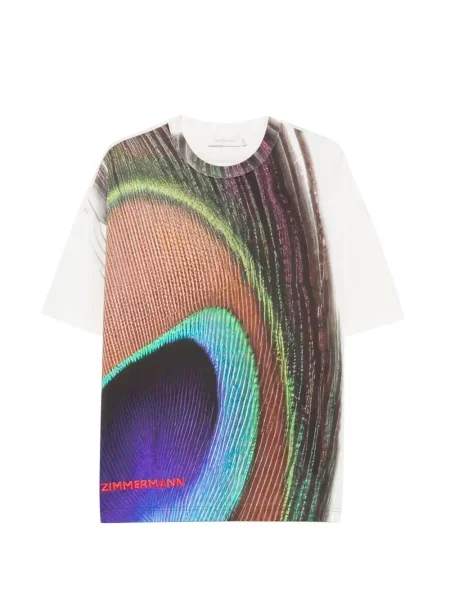Tricou Zimmermann cu broderie alb