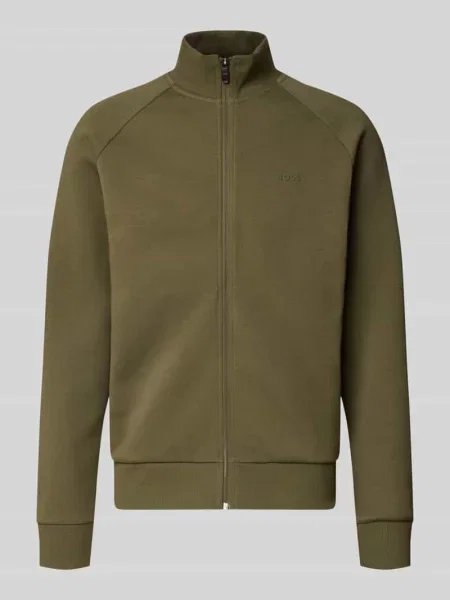 Bluza rozpinana z wytłoczonym logo Boss Green