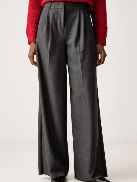 IBlues pantaloni wide leg pentru femei IBLKIWI gri