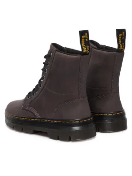Fűzős bőr csizma Dr. Martens barna