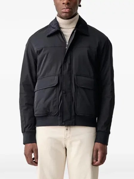 Samt s ovratnikom bomber jakna Armani Exchange plava