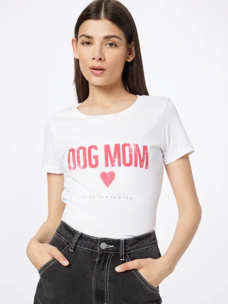EINSTEIN & NEWTON Tricou / roz pitaya / negru alb