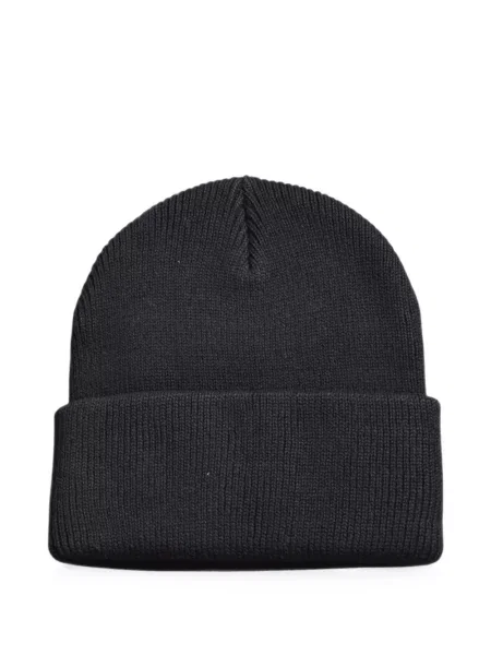 Плетена шапка Carhartt Wip бродирана черно