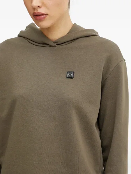 Hanorac cu glugă Armani Exchange verde