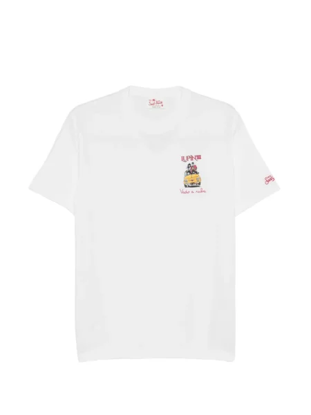 Tricou Mc2 Saint Barth cu imagine alb