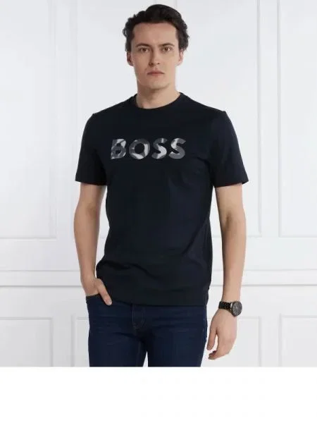 BOSS BLACK Póló Thompson fekete