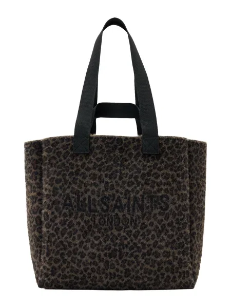 Taška AllSaints Izzy Fzzy Leppo Tote Leopard Brown Universal černá