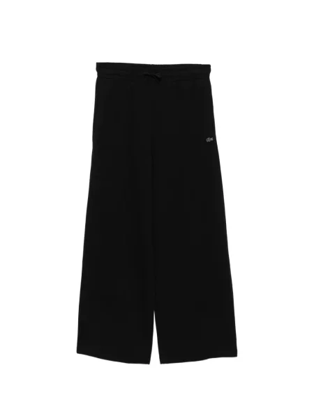 Pantaloni Lacoste din jerseu alergare negru
