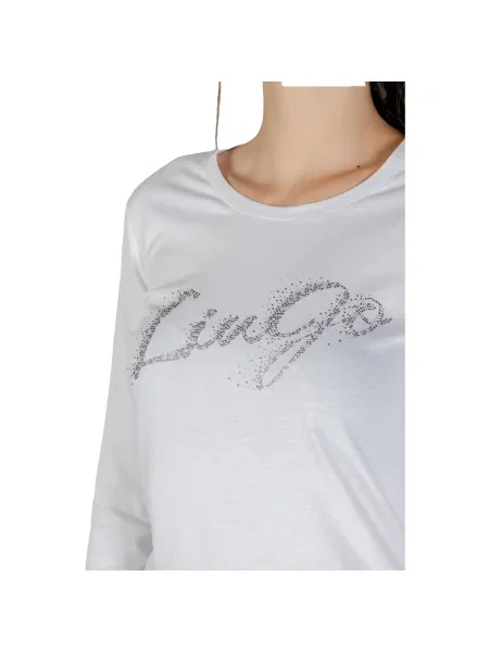 Tričko s dlouhým rukávem Liu Jo s dlouhými rukávy bílé