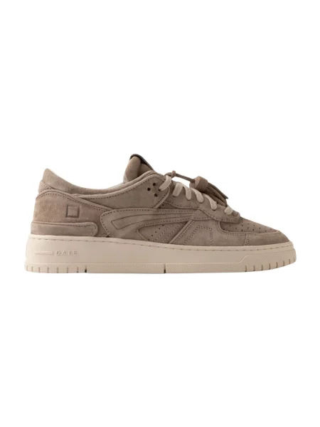 Sneakersy D.a.t.e. zamszowe beżowe