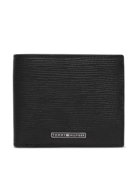 Tommy Hilfiger Portfel Th Business Saffiano Cc And Coin czarny