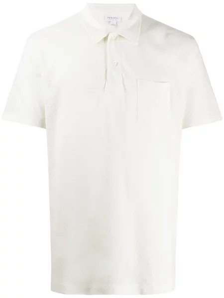 Tricou polo Sunspel alb