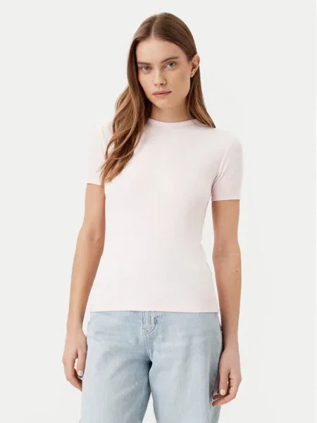 Calvin Klein Felső Slim Fit rózsaszín