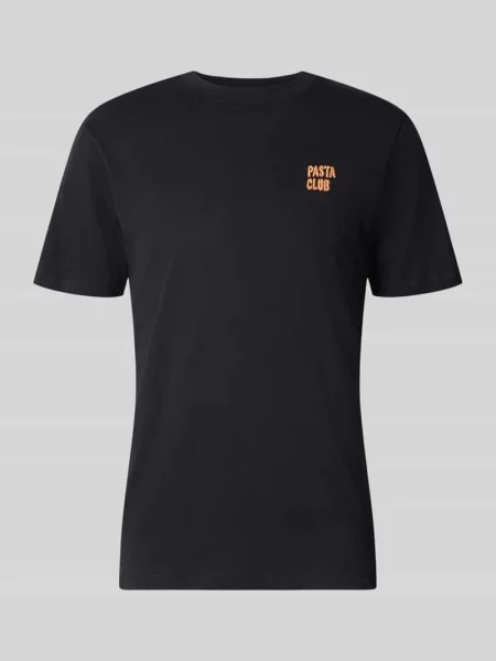 T-shirt z haftem model KAAN' Blend czarna