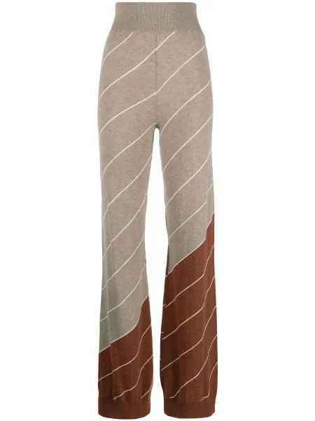 Pantaloni Stella Mccartney de lână cu dungi