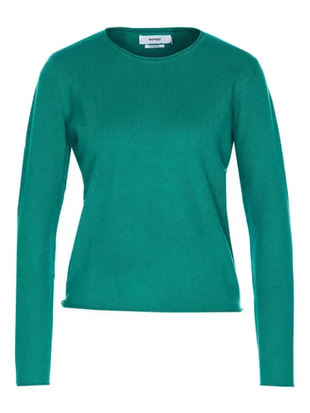 Pulover Not Shy din cașmir cu decolteu rotund verde