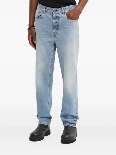 Дънки Won Hundred джобове с копчета синьо