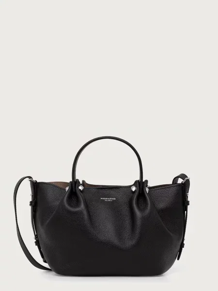 Кожаная сумка шоппер Weekend Max Mara